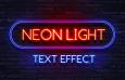  Bar neon font effect, PSD source file