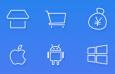  90 iOS7 style PNG icons download