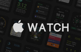  Apple Watch GUI interface, PSD source file