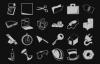  100 life icons PS shape, csh format