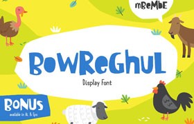 Bowreghul 有趣的英文字体